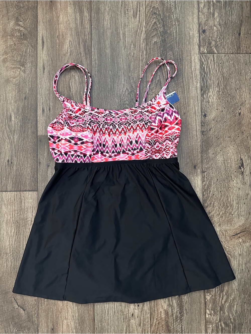 Sonnet Shores Animal Print Swim Dress One Piece Swimsuit Women’s Size 16W